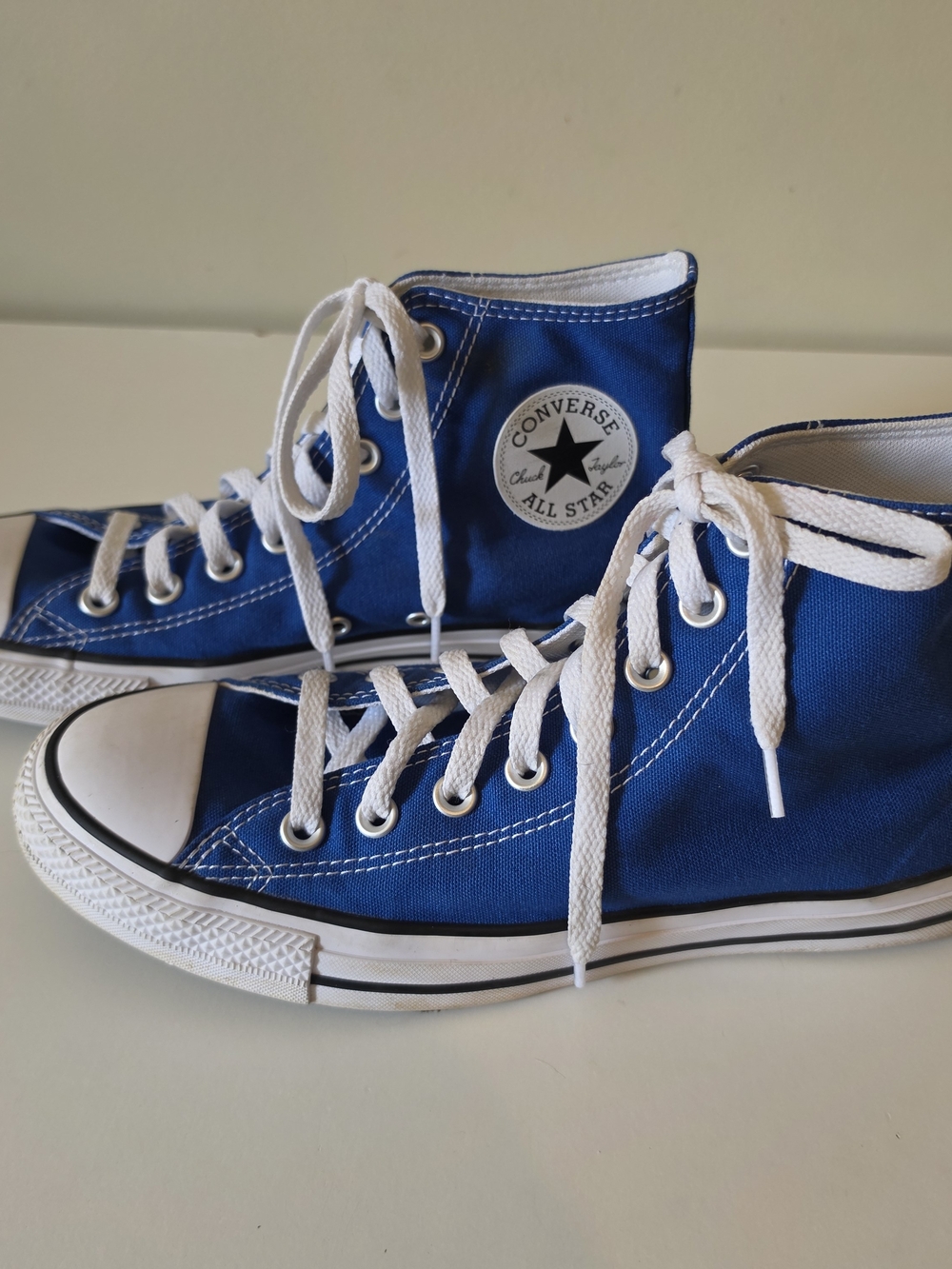 Converse Chuck Taylor All Star High Top Royal Blue Canvas Sneakers 10W/8M